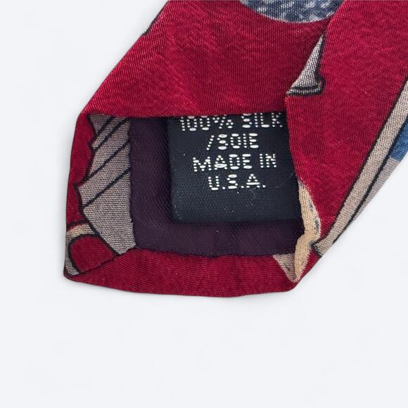 Peanuts Snoopy & Friends Tee Time Golf Themed Men's Neck‎ Tie 100% Silk - Picture 7 of 7